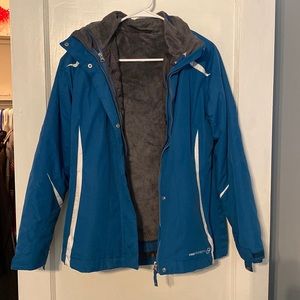 Blue Winter Jacket - Water Resistant and Wind Resistant
